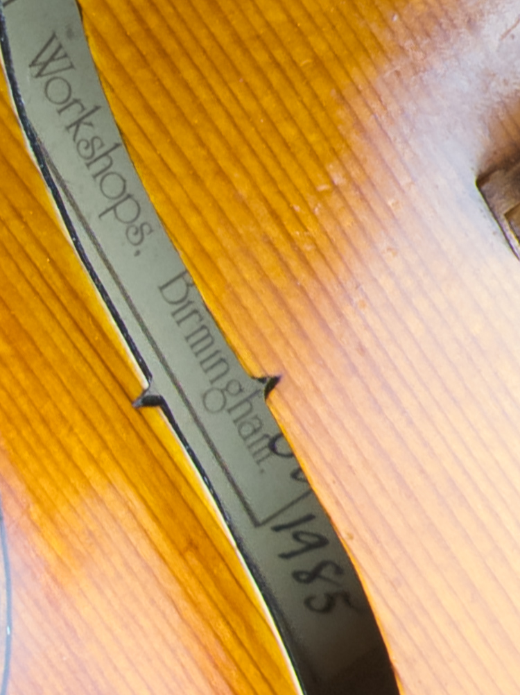 AS02/ 10 Circa 1985 16" viola. Handmade by Ian Highfield. - Image 5