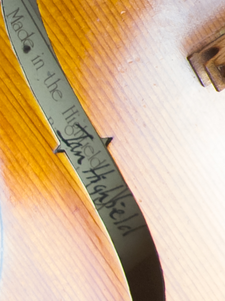 AS02/ 10 Circa 1985 16" viola. Handmade by Ian Highfield. - Image 6