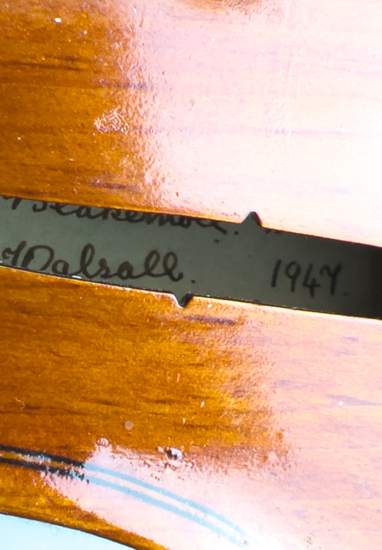 AS02/ 12 Circa 1947 English 16.75" viola. Labelled: 'G. Blakemore'. - Image 7