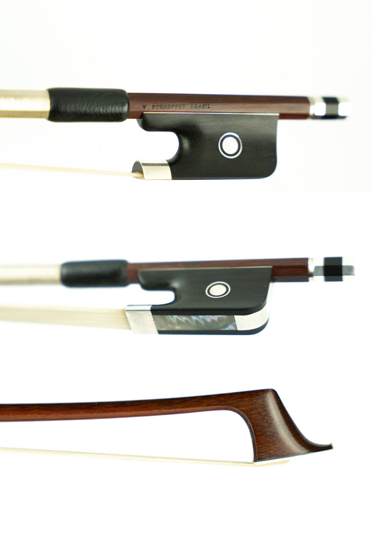 4821 NEW Brazilian Arcos 4/4 cello bow. Branded: “V. Schaeffer – Brasil”