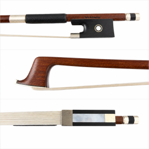 2093 NEW German 4/4 Brazilwood violin bow. Branded 'Joh Schneider'
