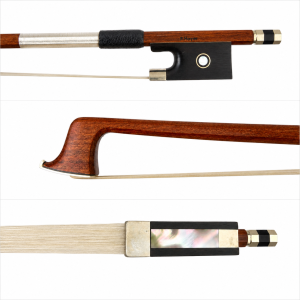 5023 NEW 4/4 Pernambuco violin bow. Stamped 'P Hoyer'.