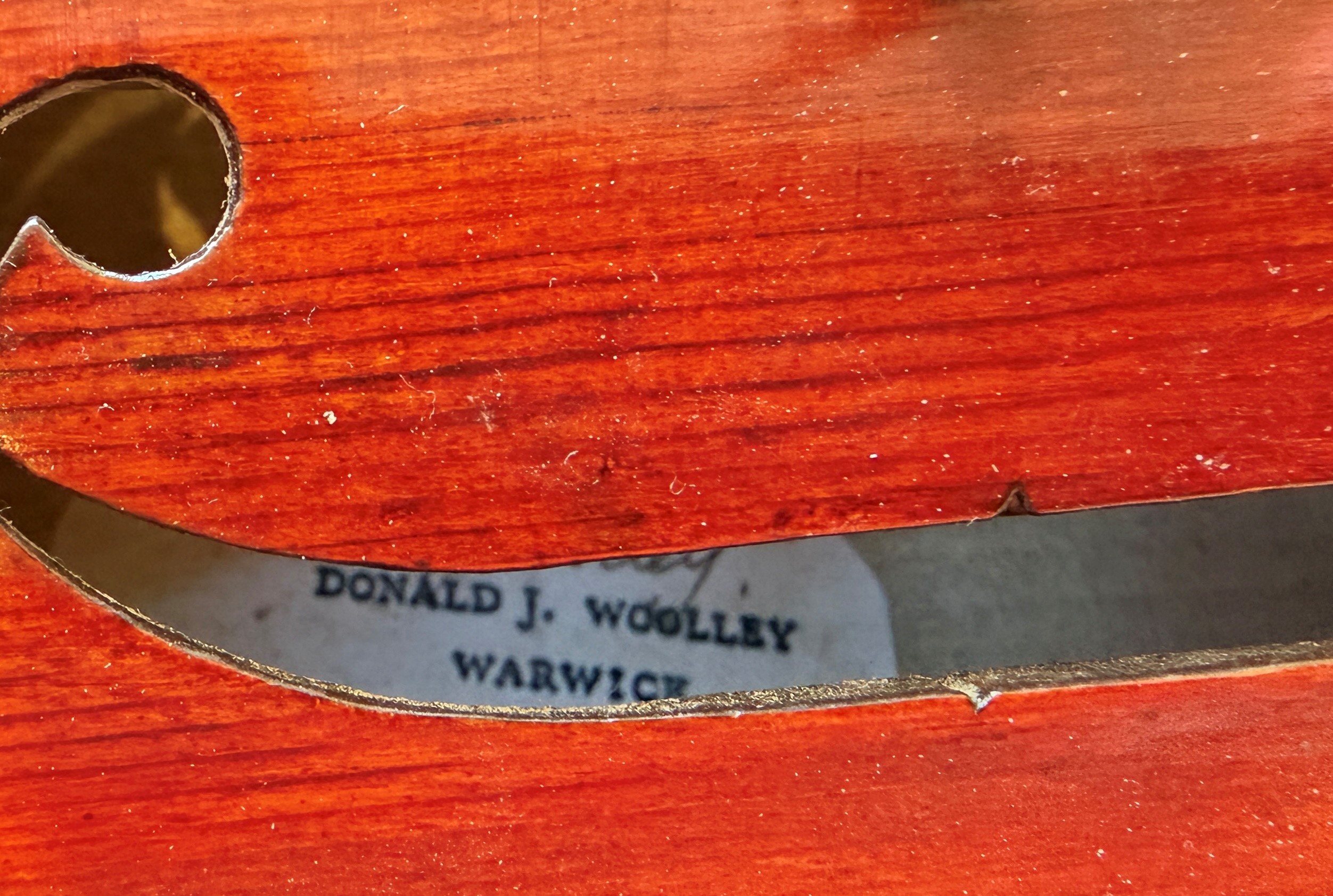 AS02/ 44 Pre-owned Viola 16 1/4" By Donald Woolley - Image 7