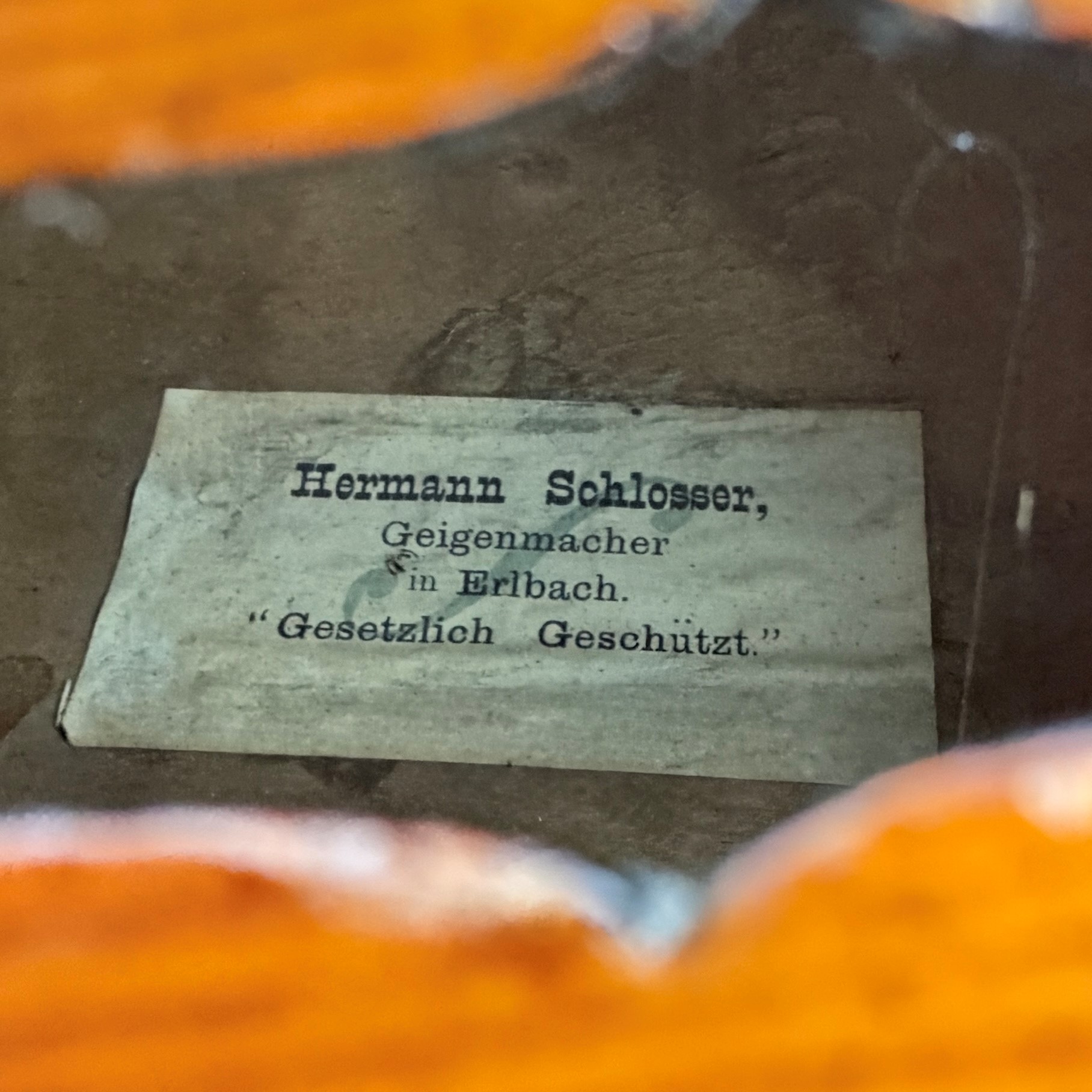 AS02/ 40 Circa 1889. Antique German cello 4/4 by Hermann Schlosser. Soundsample. - Image 7